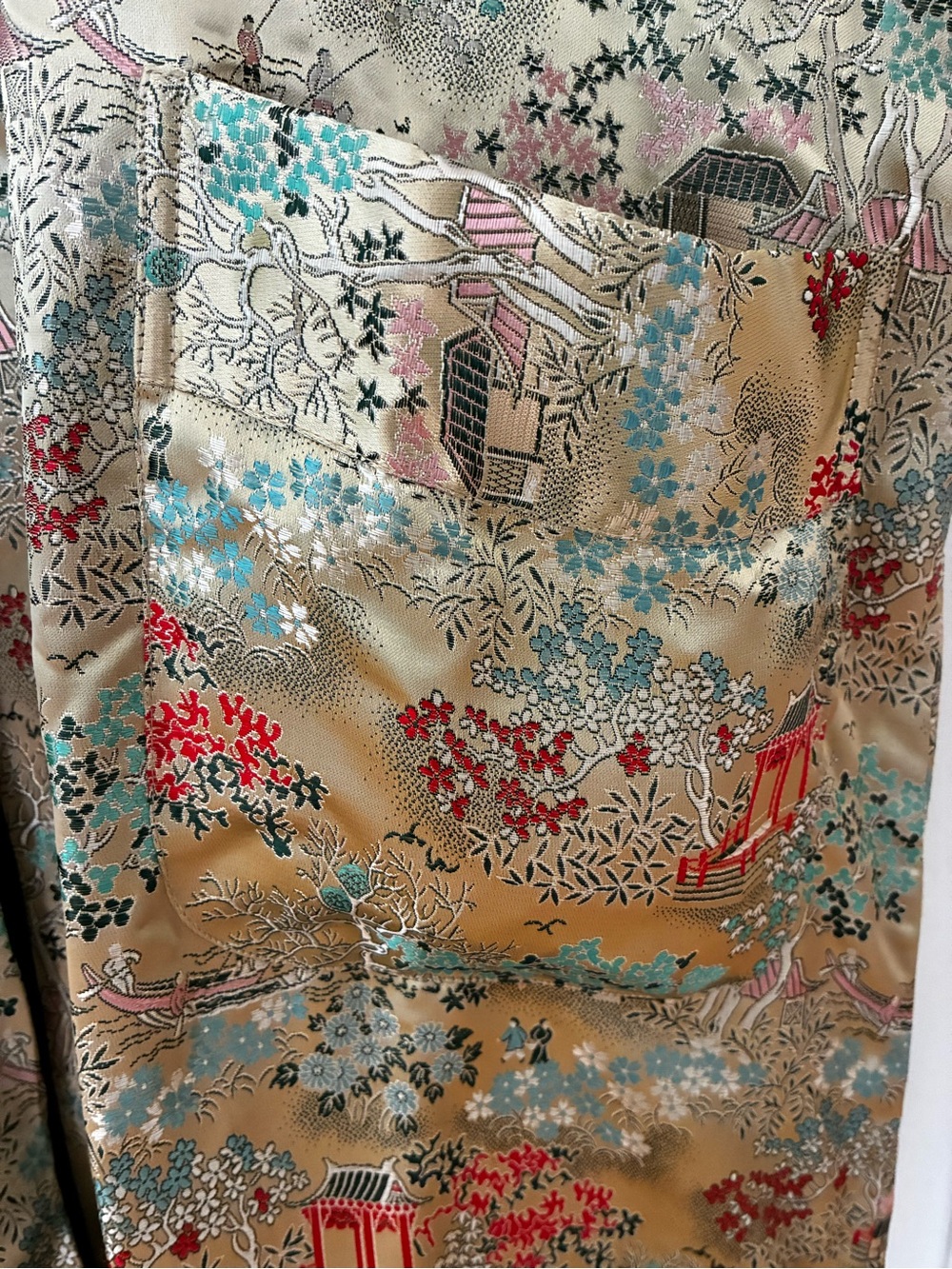 Vintage 1980’s, Hangzhou China 100% Silk Robe, Collector Grade, Original Tags-M - Picture 7 of 14